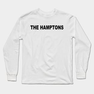 The Hamptons Black Long Sleeve T-Shirt